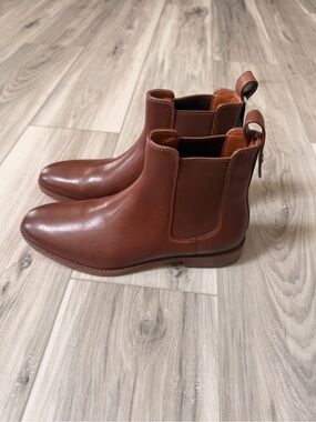 Coach Men’s Brown Leather Chelsea Boots US 7.5D NWT